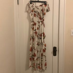 White patterned dress